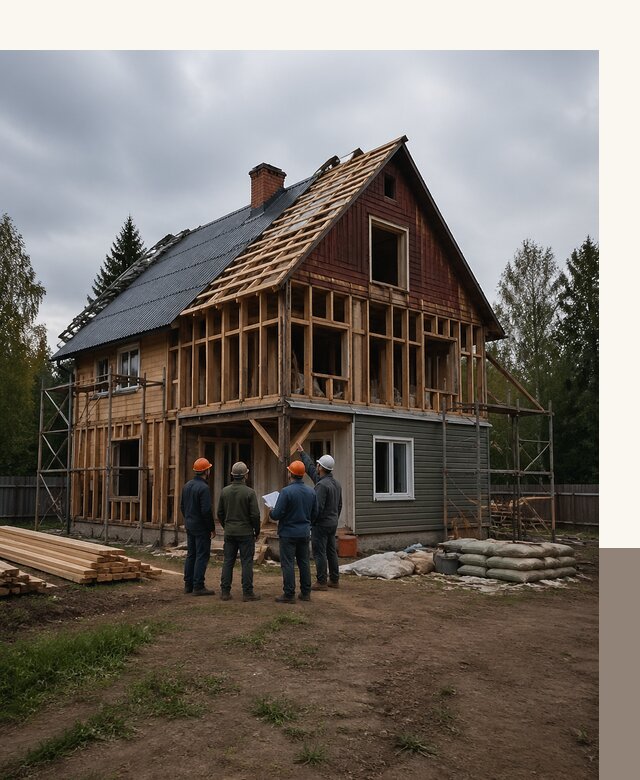 Реконструкция дачного дома в Березниках под ключ с проектом