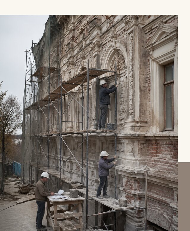 Реставрация объектов культурного наследия под ключ в Березниках