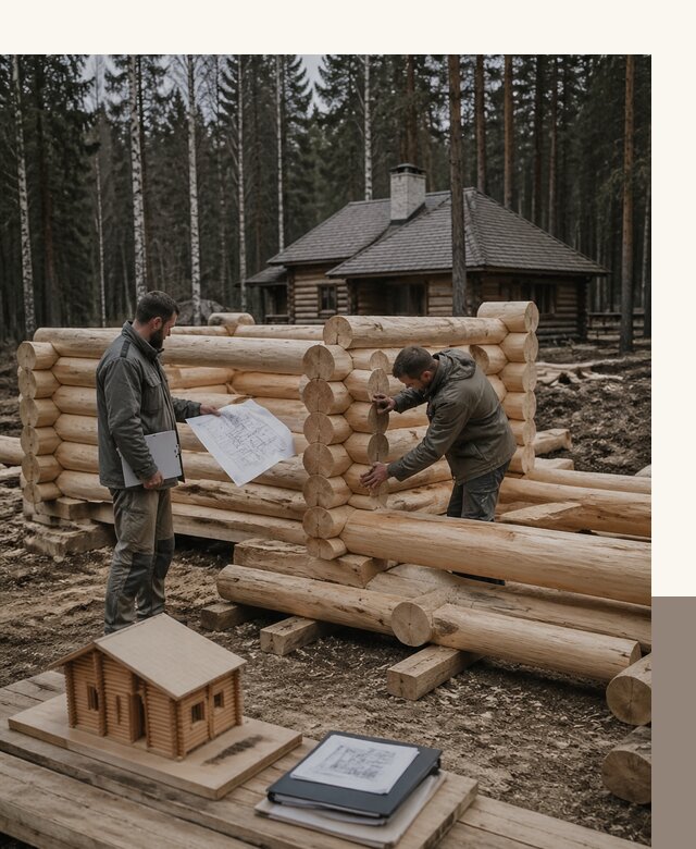 Проектирование и строительство домов из бревна в Березниках